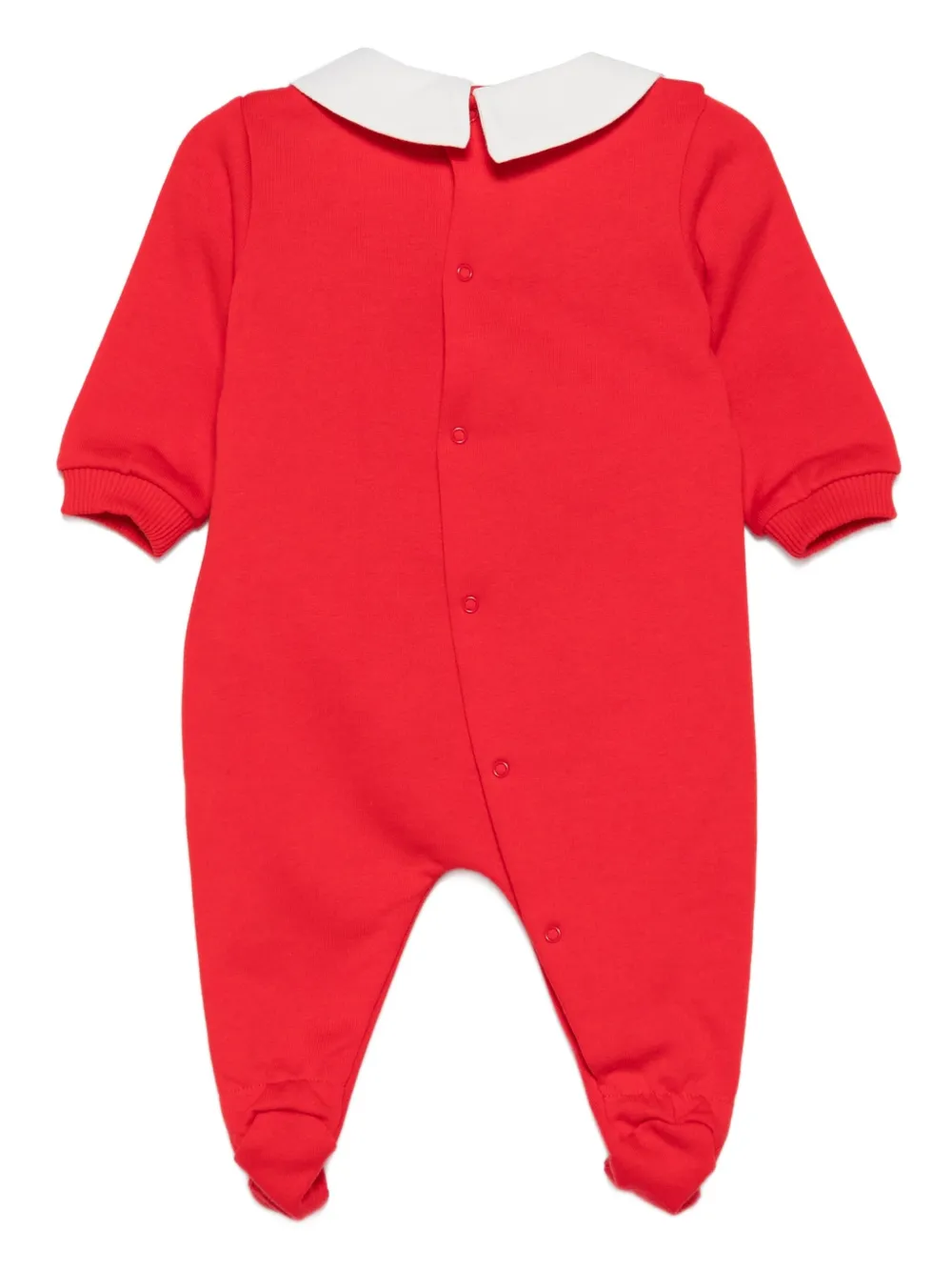 Пижама с воротником Питер Пэн Moschino Kids, красный — фото 2