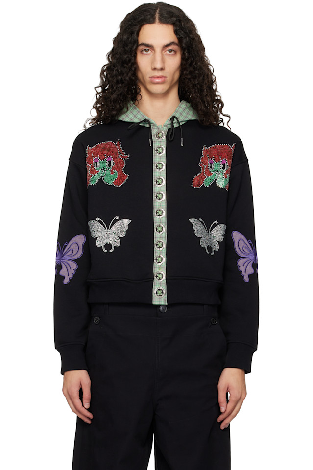 

Chopova Lowena Черная толстовка с капюшоном