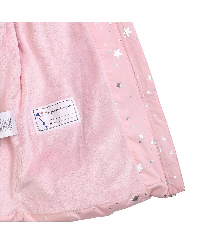 Детская утепленная пуховая куртка Bubble Coat Rokka&Rolla, розовый — фото 4