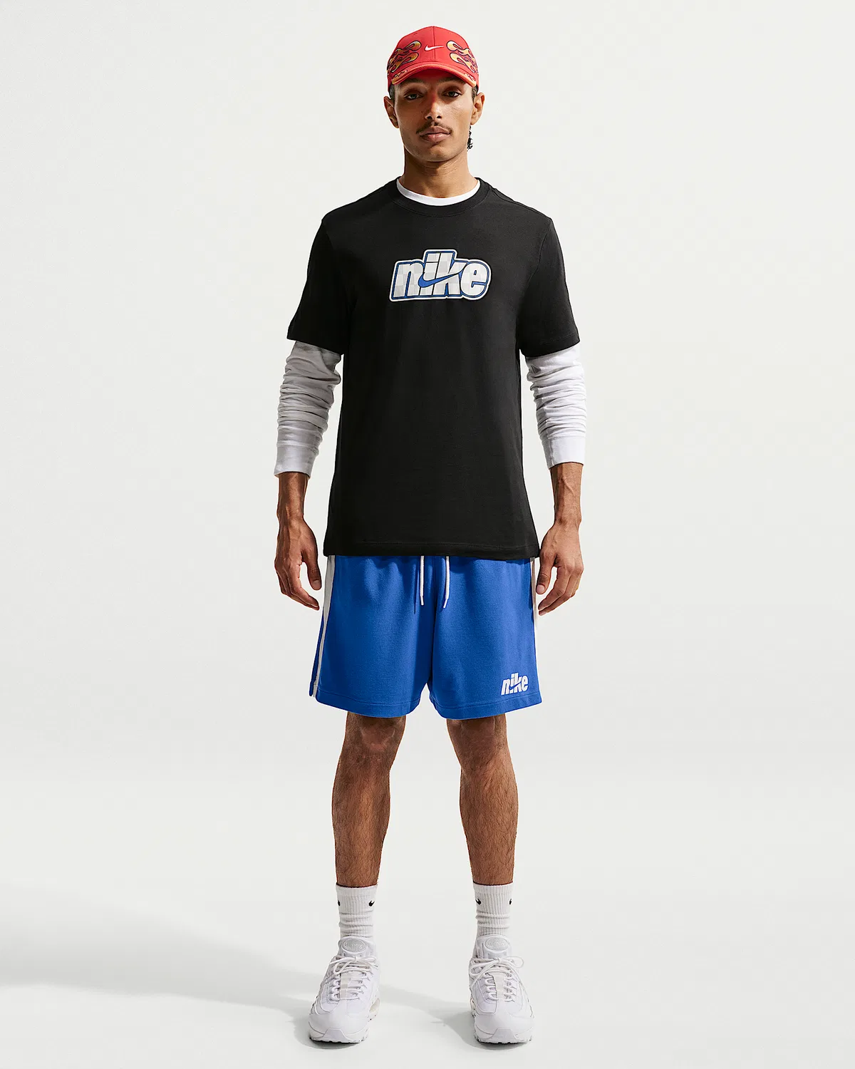Мужские трикотажные шорты Nike Sportswear Club, Game Royal/Sail/Sail/University Red