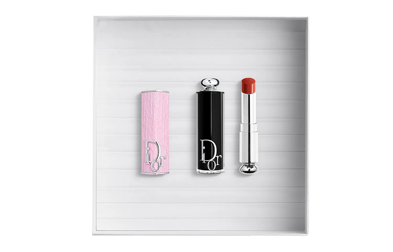 DIOR Помада с серебряным плетеным узором, глянцевая, прозрачная, легко растушевывается, увлажняющая, Rose Pink Printed Lipstick Case+Lip Gloss #740 SADDLE Maple Leaf Dirty Orange