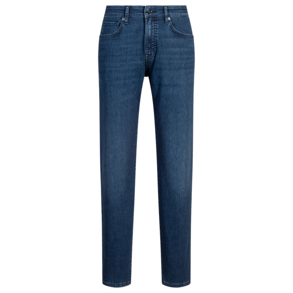 

Джинсы Maine Regular Fit из мягкого синего денима BOSS