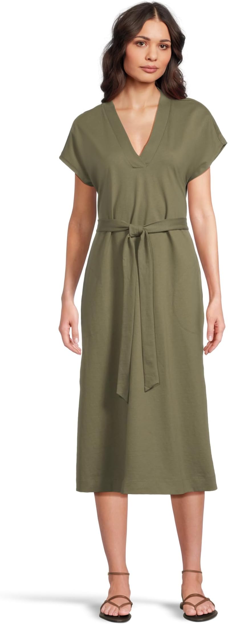 

Платье Tommy Bahama Islandscape Jersey Midi Dress, цвет Dark Fern