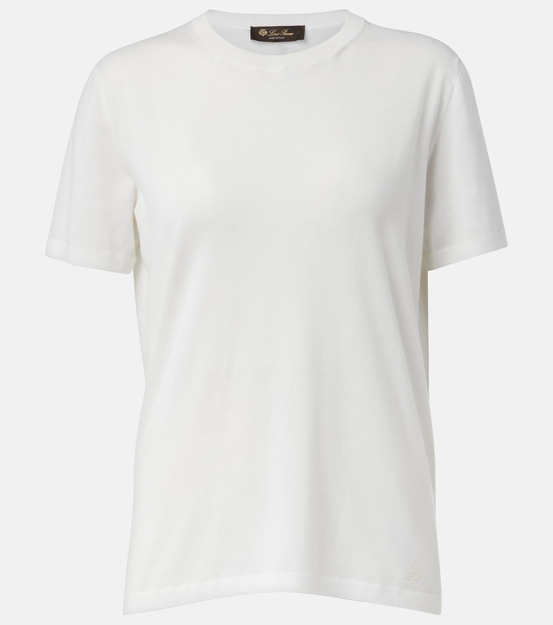 

Хлопковая футболка Angera Loro Piana, белый
