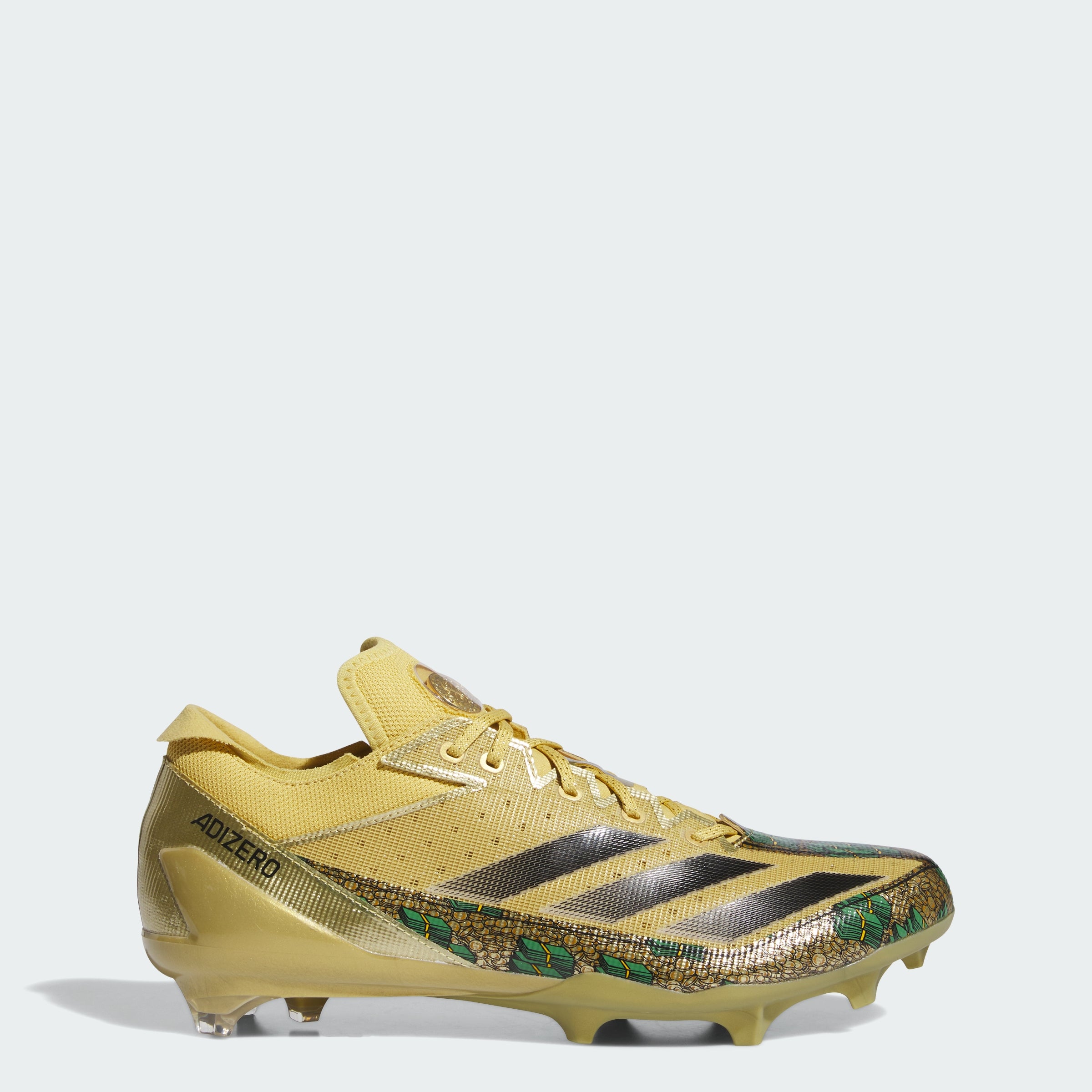 

Мужские футбольные бутсы Adidas Adizero Electric Scrooge McDuck, цвет gold metallic / core black / preloved gr