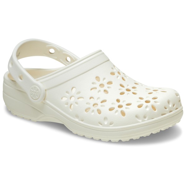 

Классические сандалии-сабо с цветочным вырезом Crocs, Chalk