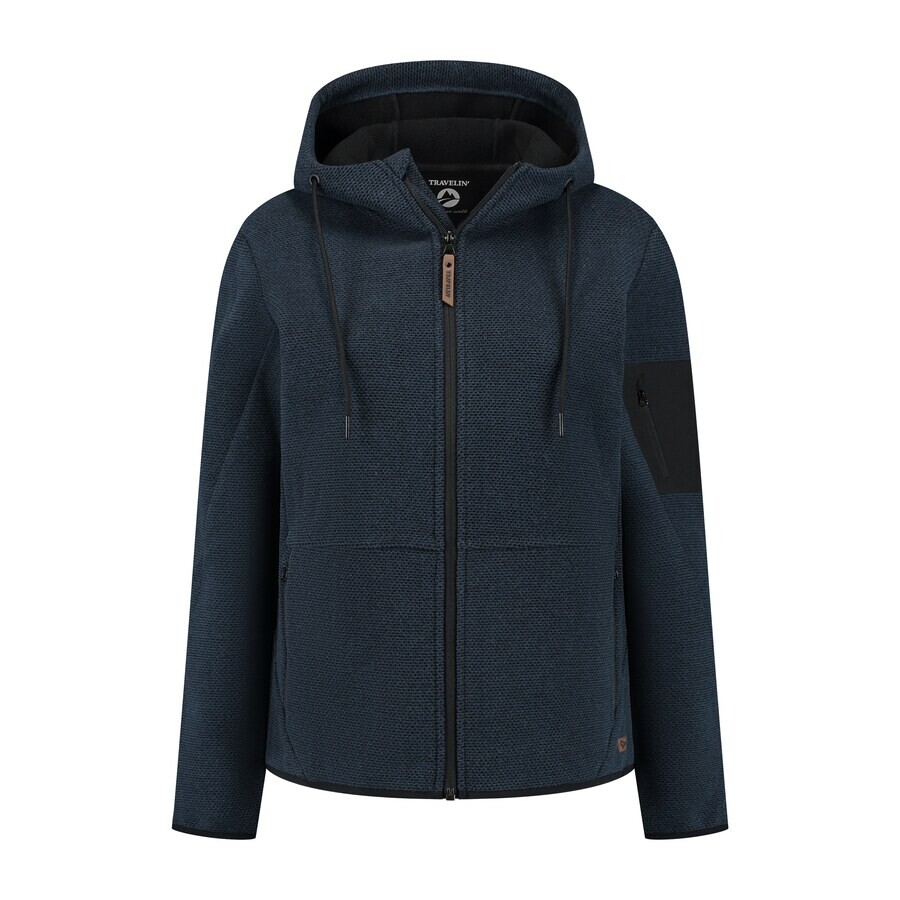 

Вязаный кардиган Travelin Knit Cardigan Tove, темно-синий