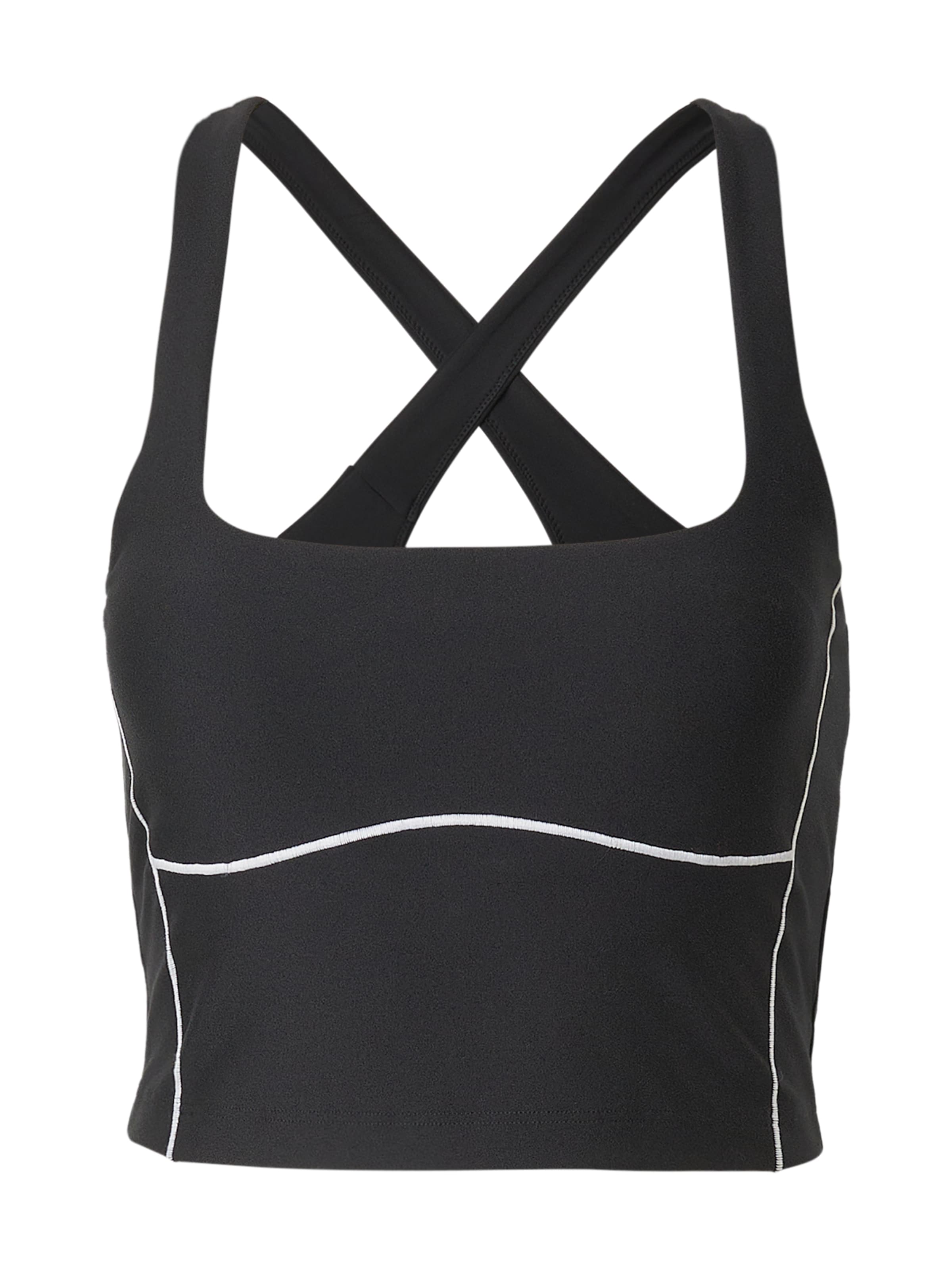 

Abercrombie & Fitch Спортивный бюстгальтер-бралетт в черном цвете