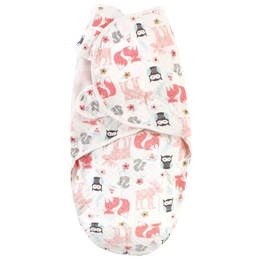 Пеленки-обертки из стеганого хлопка, 3 шт Hudson Baby, Girl Forest — фото 2