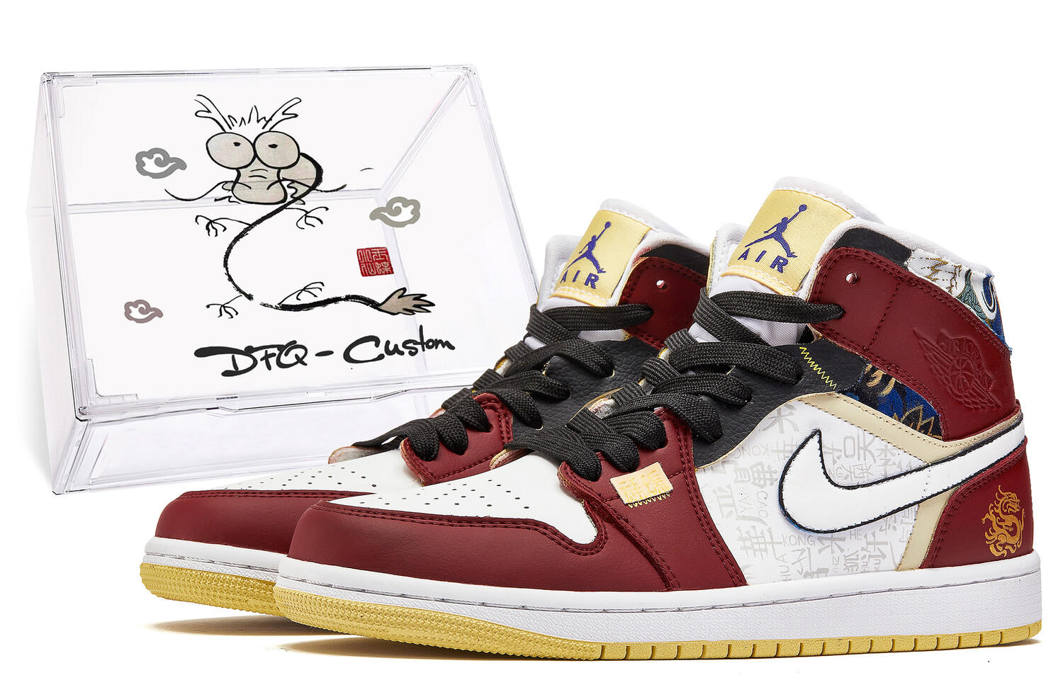 

Баскетбольные кроссовки Air 1 Vintage женские с высоким верхом, красный/белый Jordan