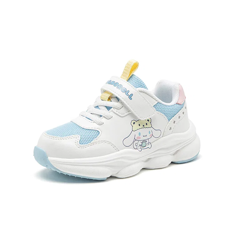 Кроссовки Cinnamoroll износостойкие, с эффектом отскока, дышащие, легкие, амортизирующие, увеличивающие рост Sanrio, White Blue Pink — фото 3
