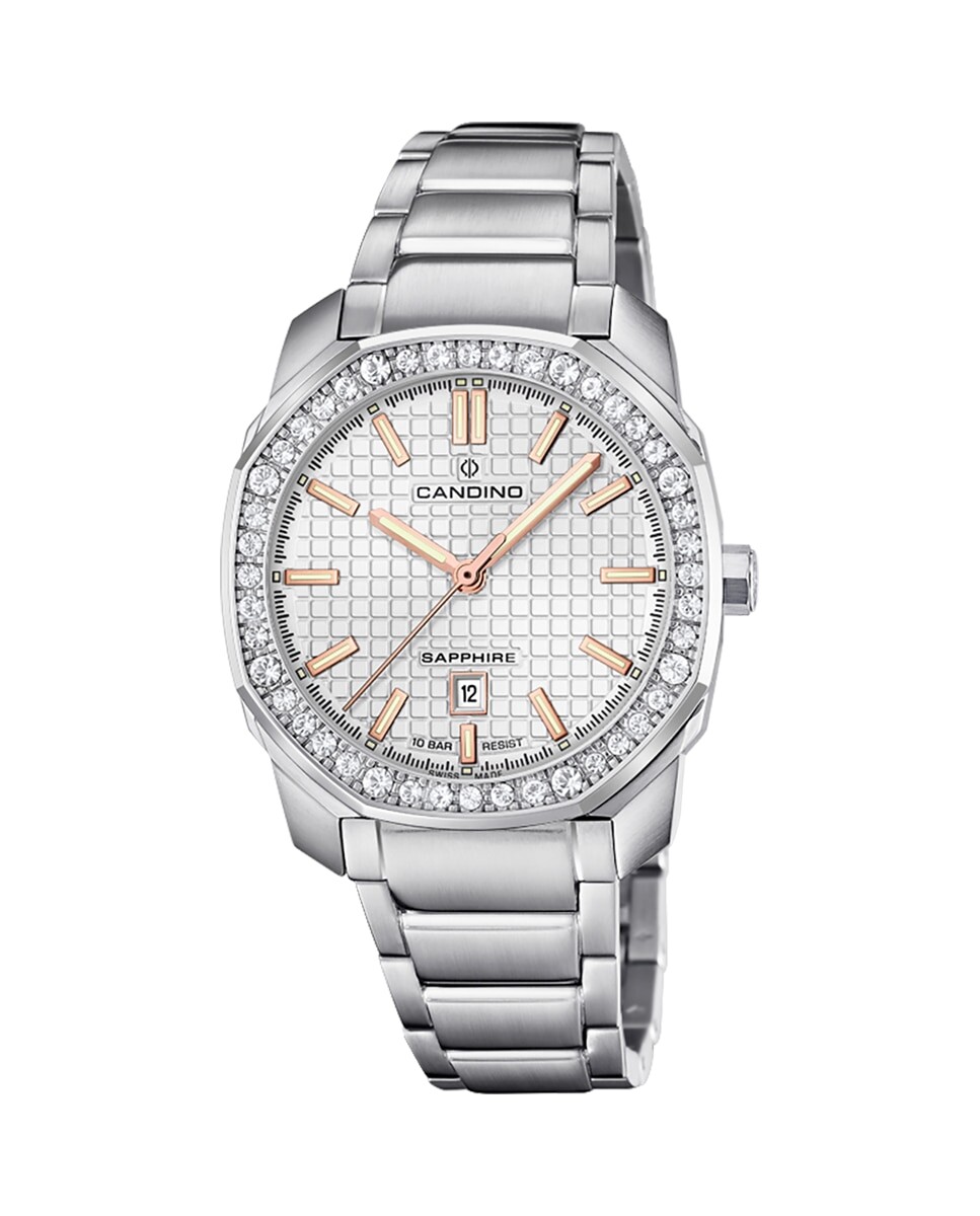 

C4756/1 Lady Elegance женские часы из серебряной стали Candino, серебро