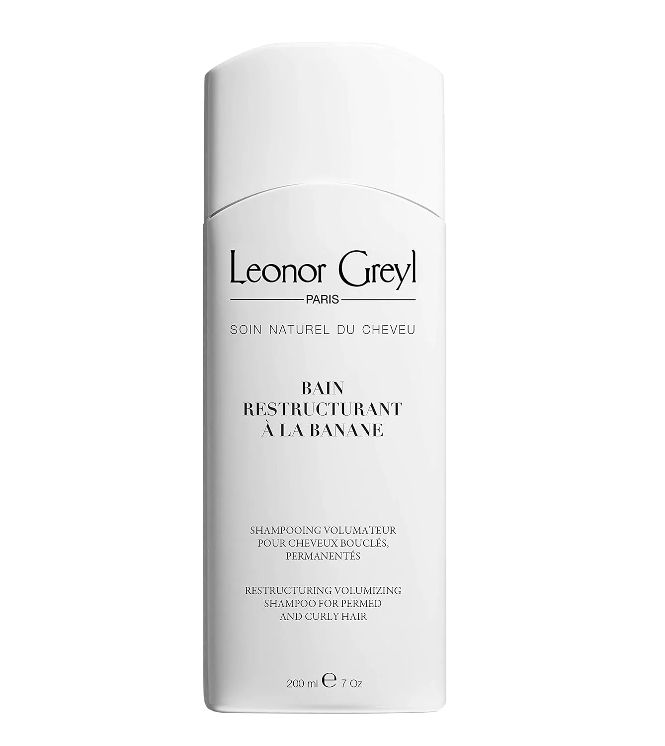 Leonor Greyl Paris - Bain Restructurant a La Banane - Шампунь для придания объема кудрявым волосам - Очищающий шампунь для кудрявых волос для мужчин и женщин (7 унций)
