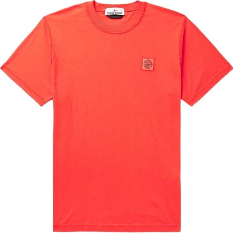 

Футболка мужская Shrimp Red Stone Island, цвет Shrimp red