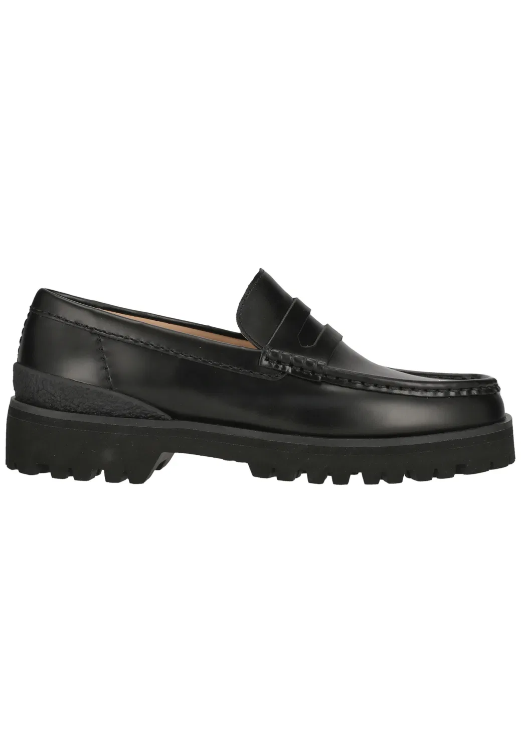 Слипоны с тиснением, Clarks, черная кожа — фото 4