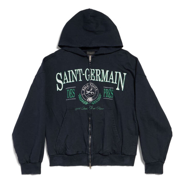 

Куртка saint germain full zip hoodie regular fit 'dark blue' Balenciaga, синий
