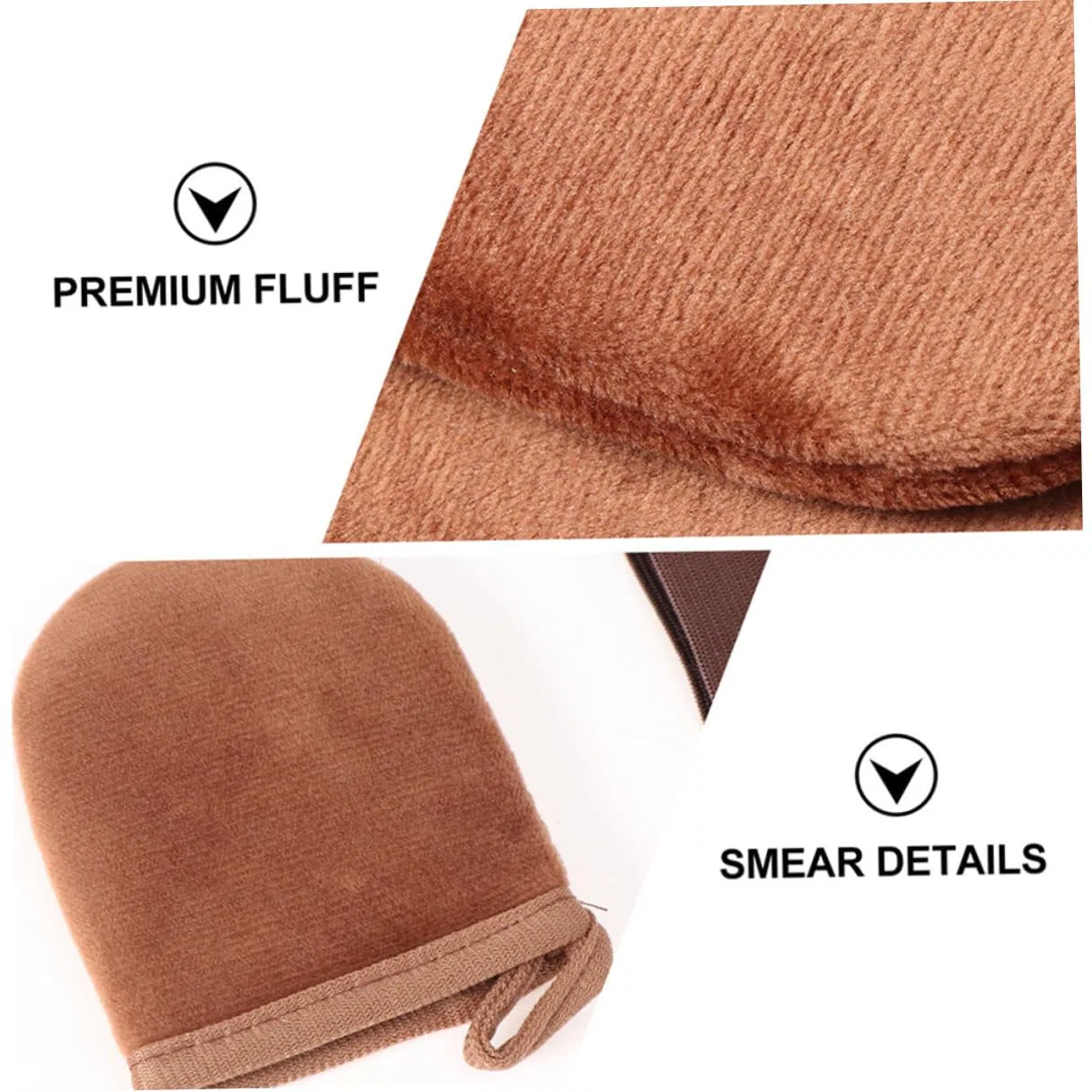Набор из 2 многоразовых флокированных перчаток для автозагара Kailiketiy — фото 3