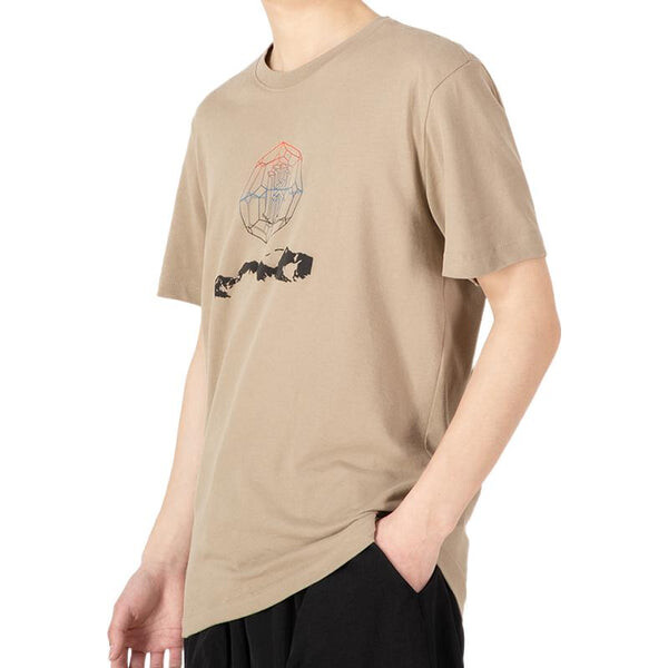Футболка Men's Nike Printing Round Neck Short Sleeve Khaki T-Shirt, хаки — фото 4