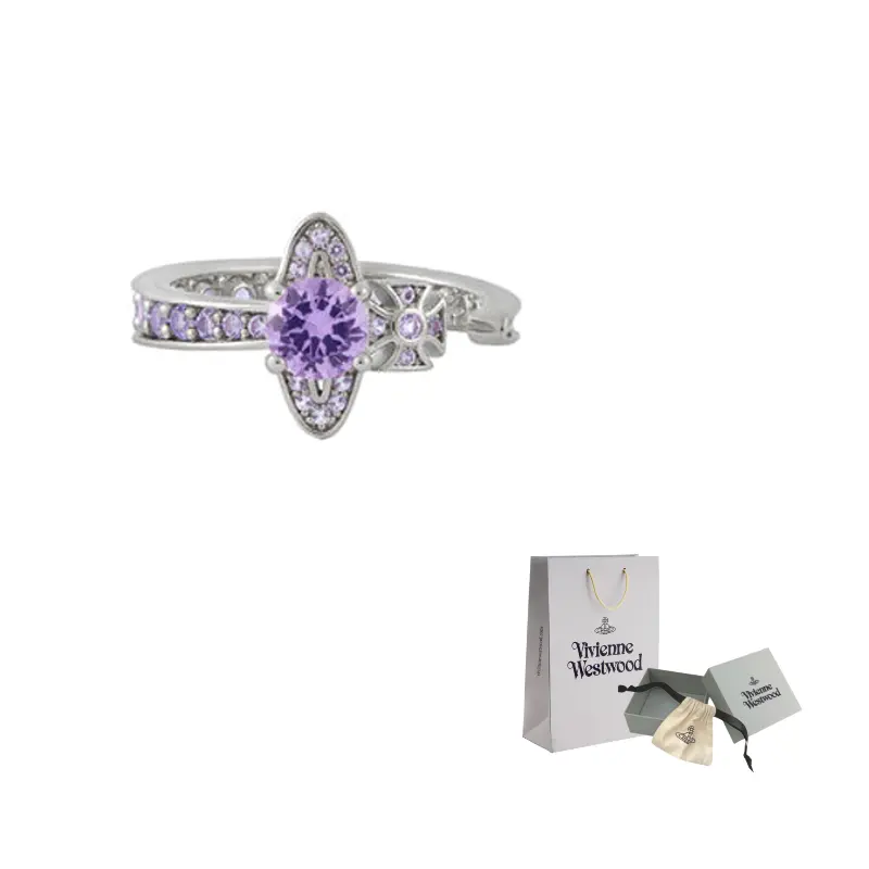 

Vivienne Westwood Переработанное серебро, кольцо с фианитом унисекс Silver