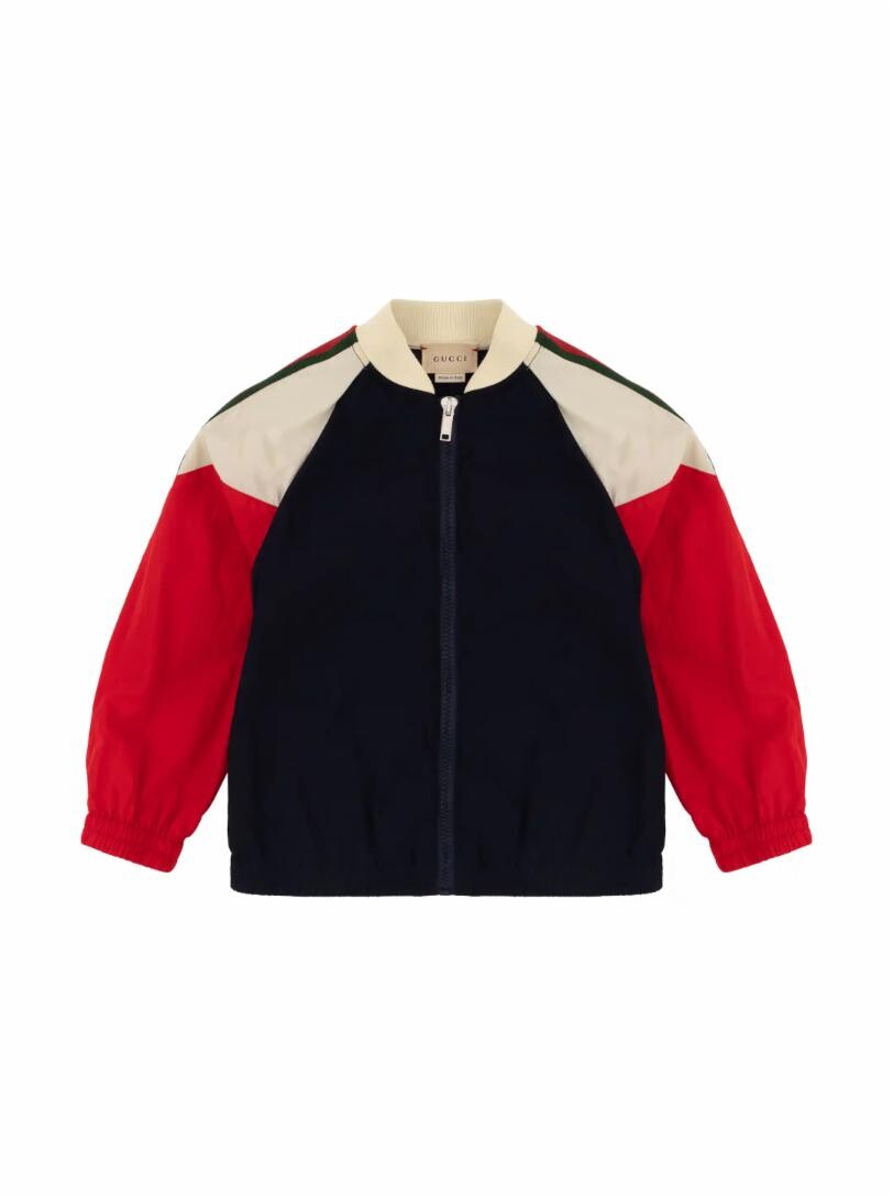 

Бомбер с лентой web Gucci, мультиколор