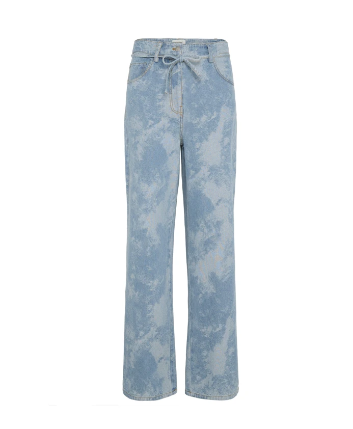 

Синие джинсы с пушистым денимом slaltea maisa Soaked In Luxury, синий