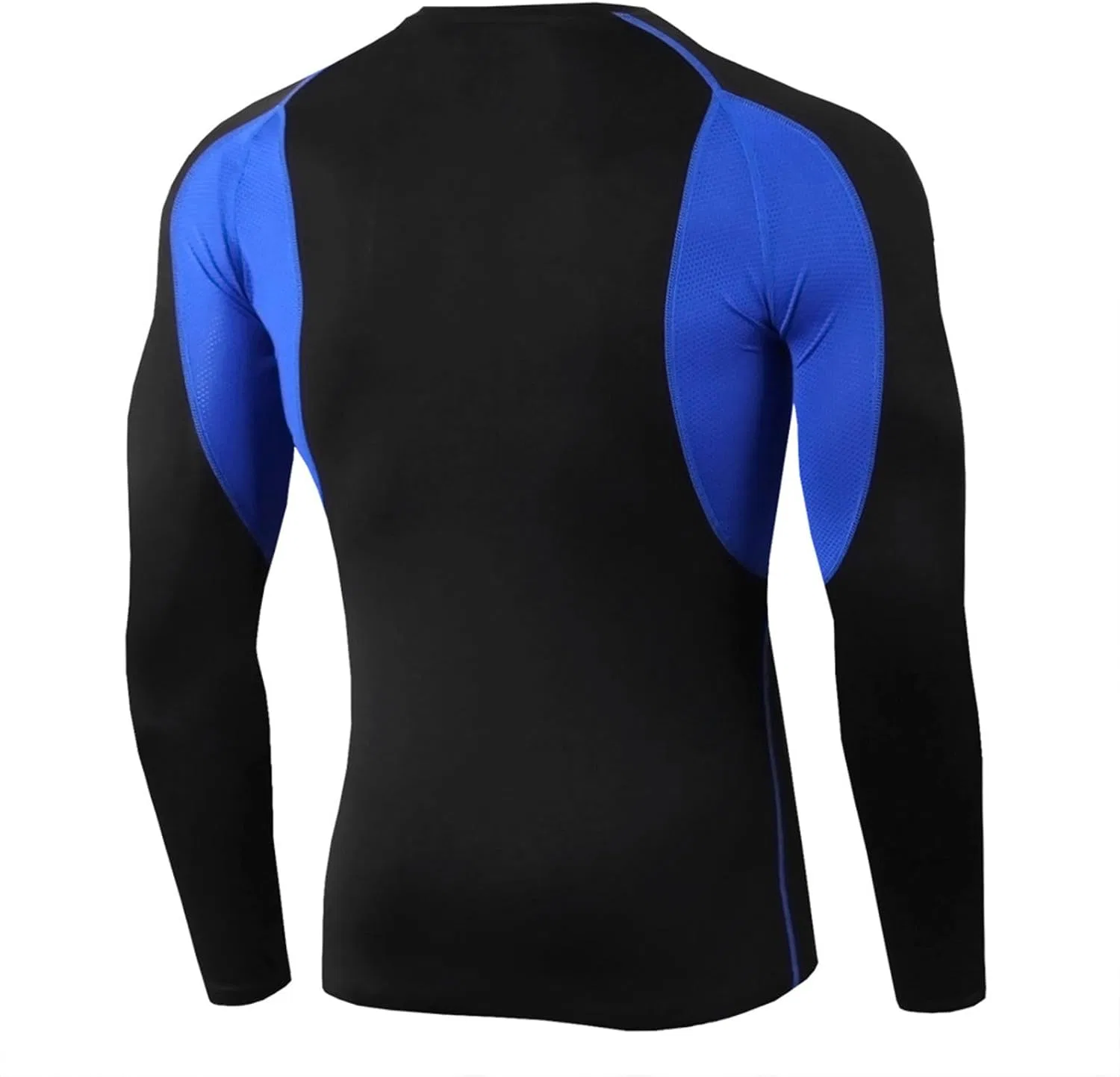 Мужская футболка с длинным рукавом Athletic Workout, дышащая, Blue — фото 3