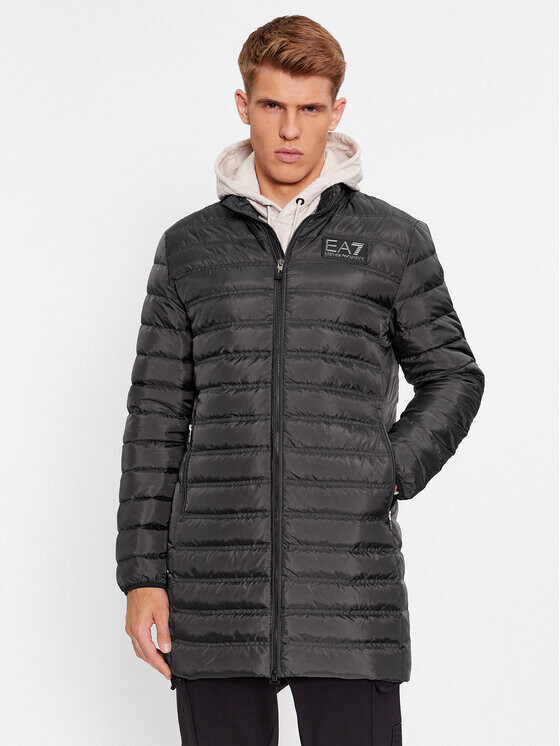 

Пуховик стандартного кроя Ea7 Emporio Armani, черный