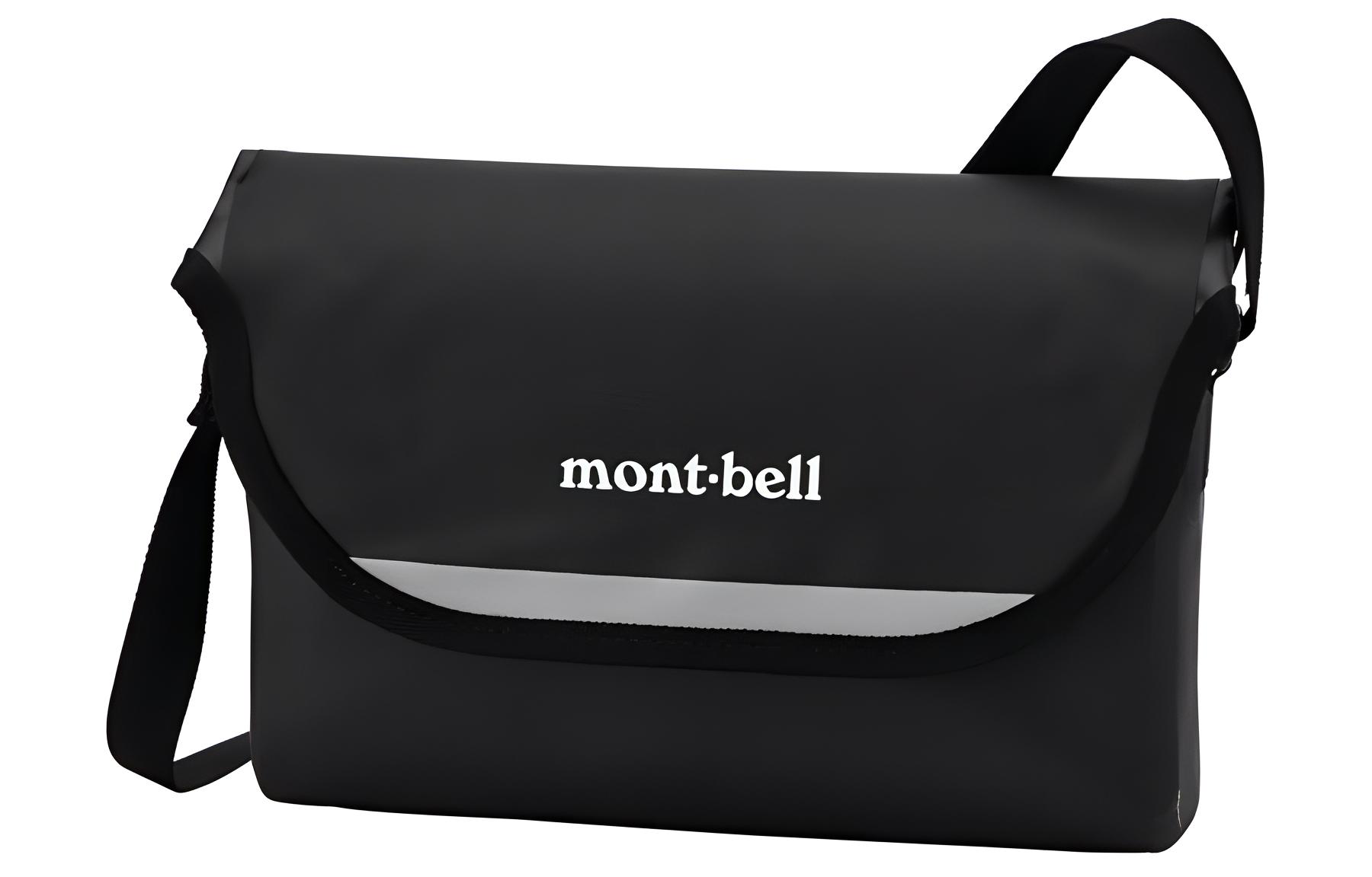 

MONTBELL Объемная наплечная сумка через плечо для активного отдыха из полиамида и ТПУ черный унисекс, Black