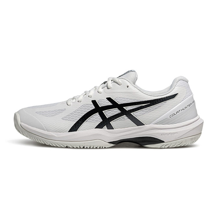

ASICS Кроссовки для бадминтона COURT HUNTER FF с противоскользящим покрытием, мужские, белые, черные
