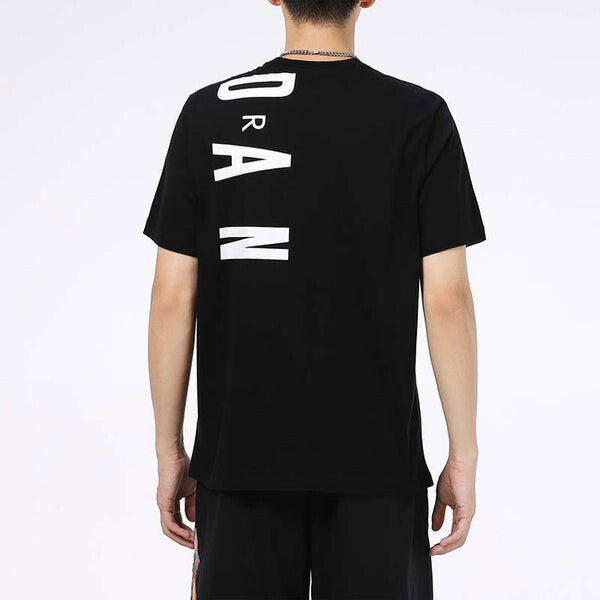 Футболка Air Jordan Alphabet Sports Round Neck Short Sleeve T-Shirt Men's Black Gift for Him, черный — фото 4