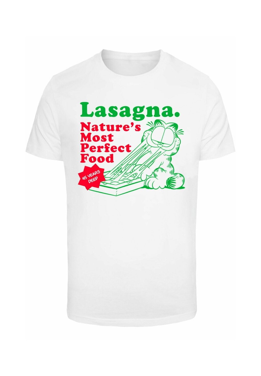 

Футболка с принтом GARFIELD 45 LASAGNA Merchcode, белый