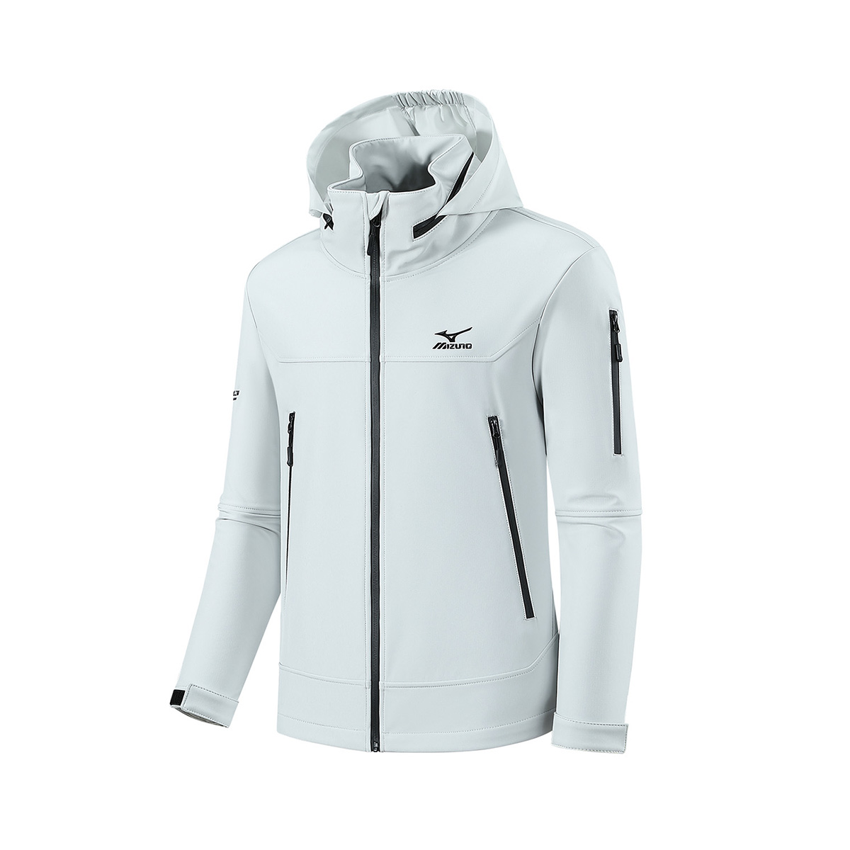 

Mizuno Утепленная флисовая куртка-софтшелл, Light Gray