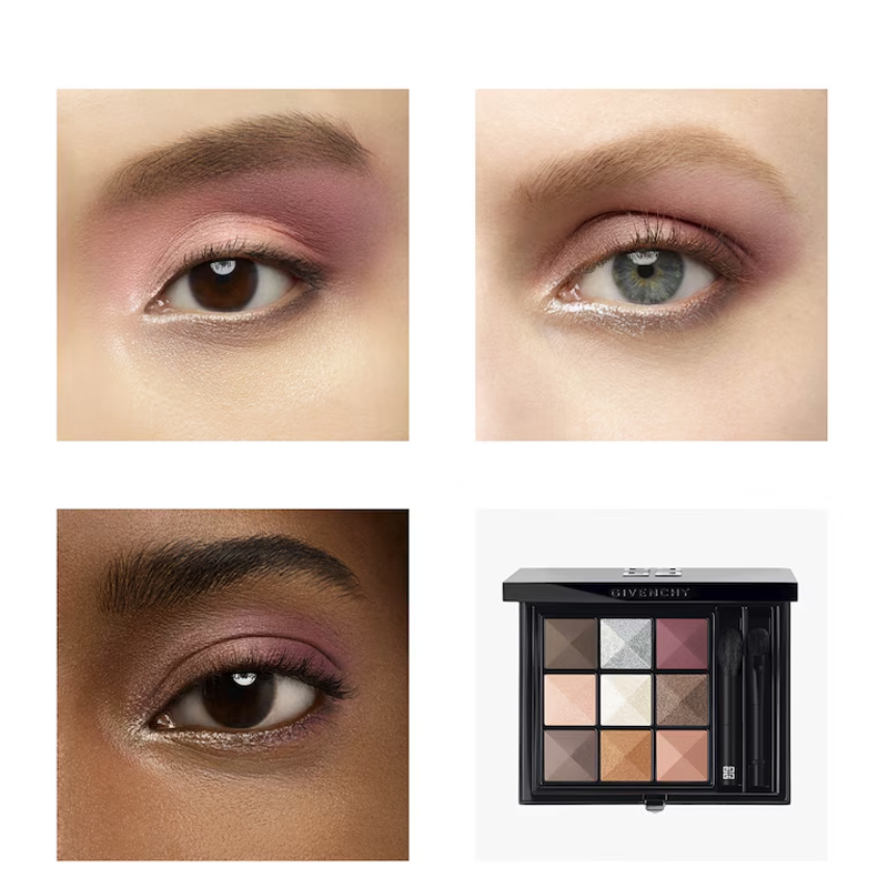 Премиум-коллекция «Девять цветов» 2025 года к Рождеству Матовое покрытие, контурирование лица, перламутровый эффект, подчеркивающий черты глаз 8 г Givenchy, #le9.15 iridescent dreams — фото 4