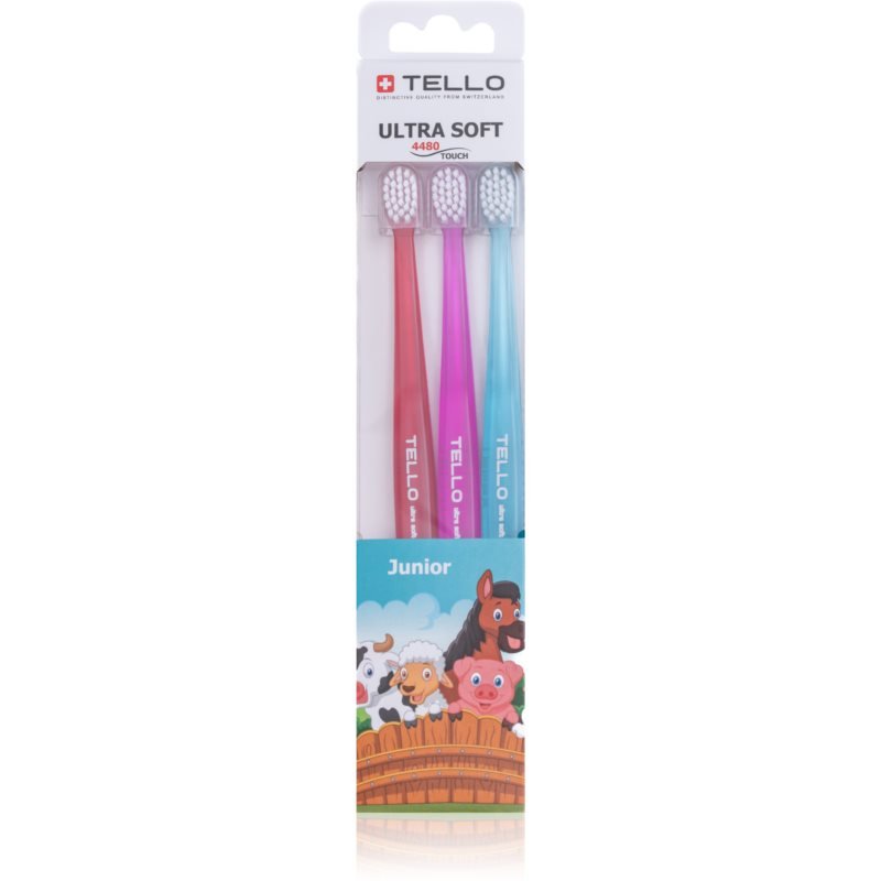 

TELLO 4480 Junior 3pack зубная щетка для детей 3 шт.