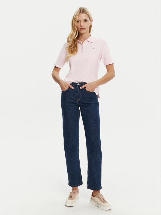 Рубашка поло стандартный крой 1985 WW0WW43224 Tommy Hilfiger, розовый — фото 2