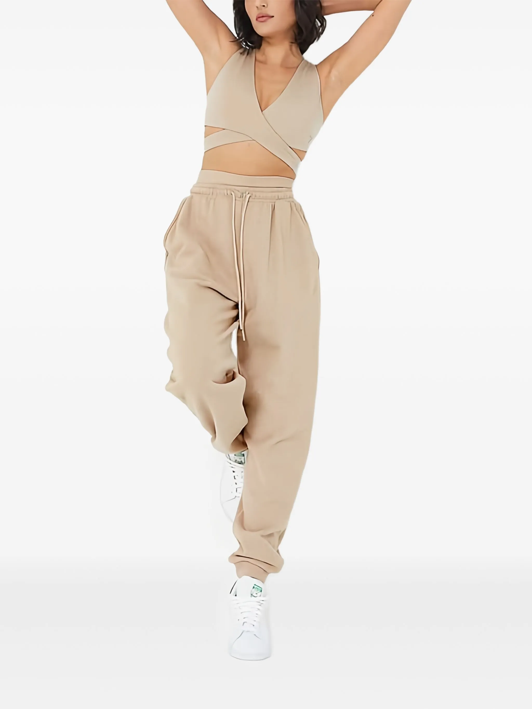 

Спортивный бюстгальтер с перекрестными ремешками Squatwolf, бежевый