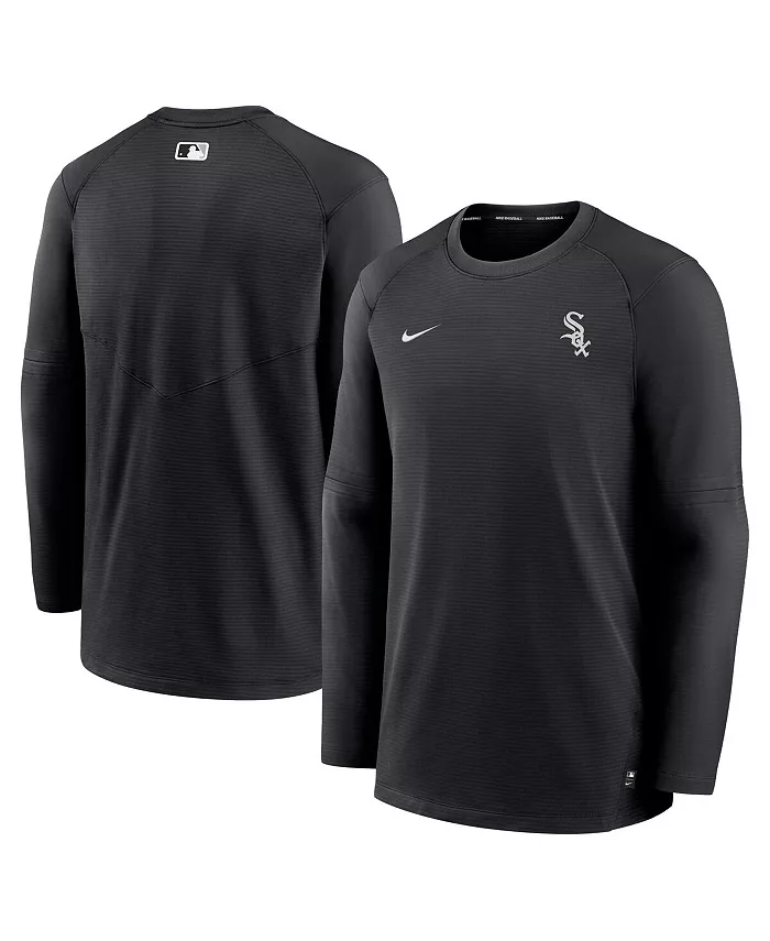 

Мужская черная футболка с длинным рукавом Chicago White Sox Authentic Collection Logo Performance Nike