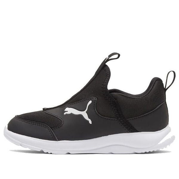 

Кроссовки fun racer slip-on 'black white' Puma, черный