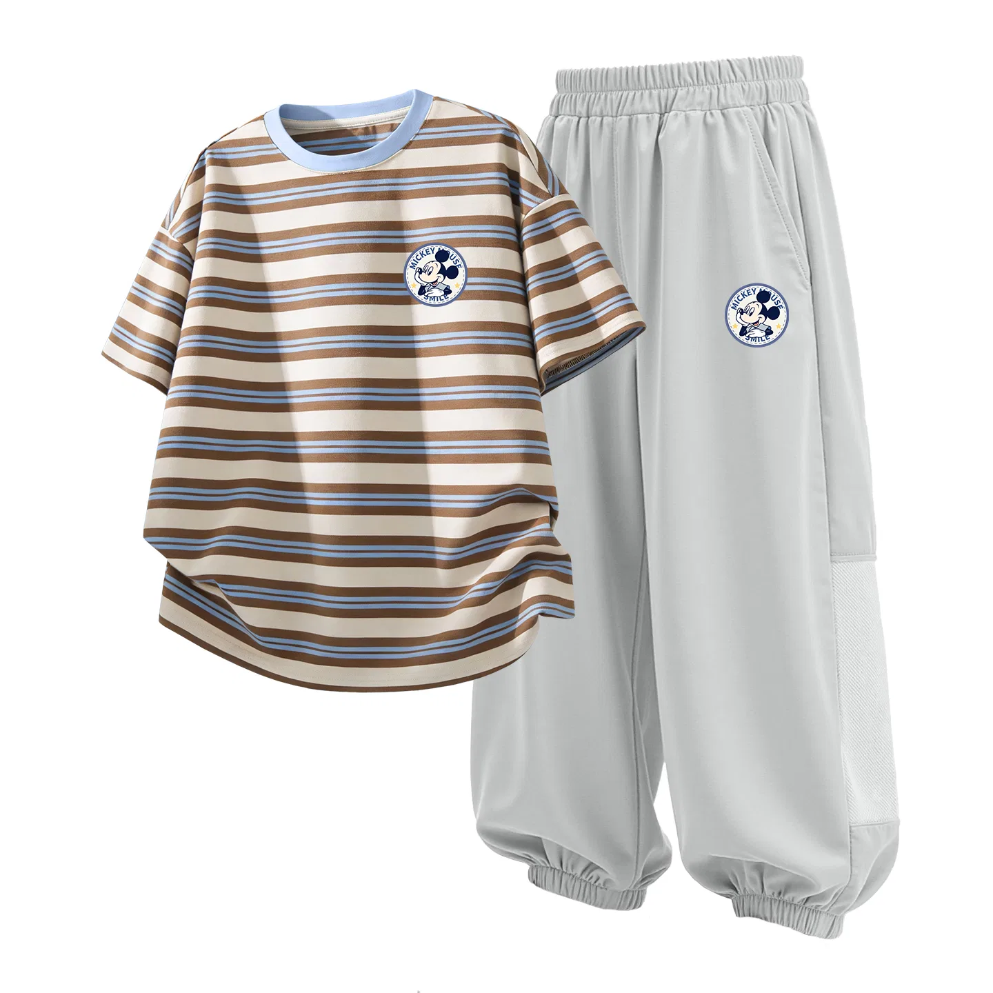 Детский спортивный костюм Casual Sportswear 2 Piece Set Disney, Di Yuan Star K Blue Coffee+Di Yuan Star K Misty Gray