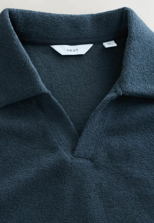 Пижама стандартного кроя с длинными рукавами и воротником-стойкой. Next, Navy Blue — фото 4