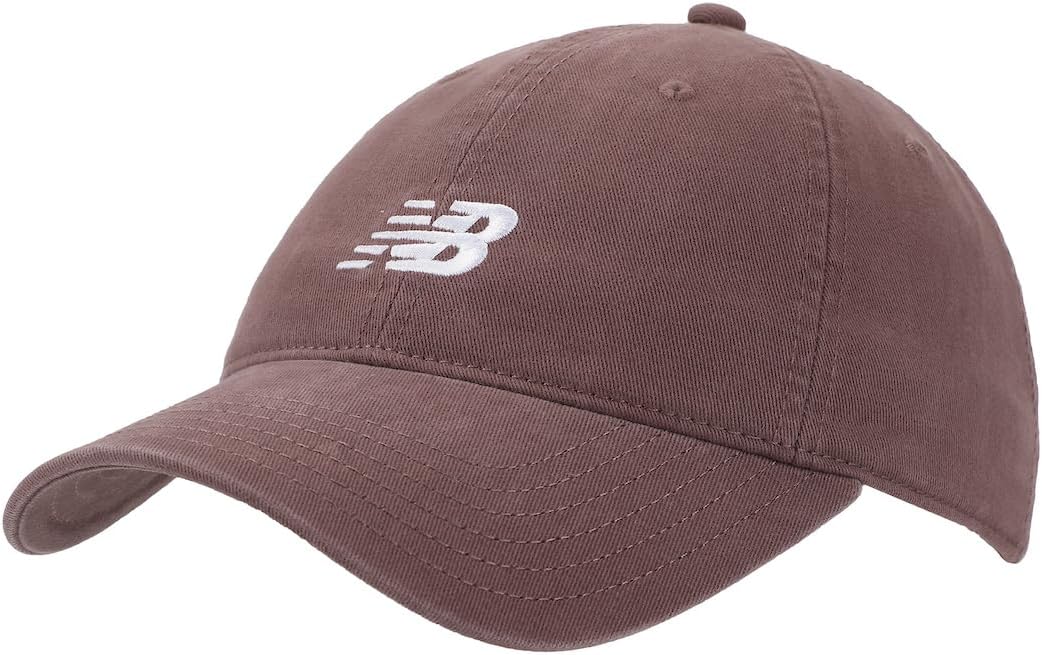 

Кепка бейсбольная New Balance для взрослых женщин, 6 панелей, легкая, регулируемая, классическая, из твила, повседневная, Purple