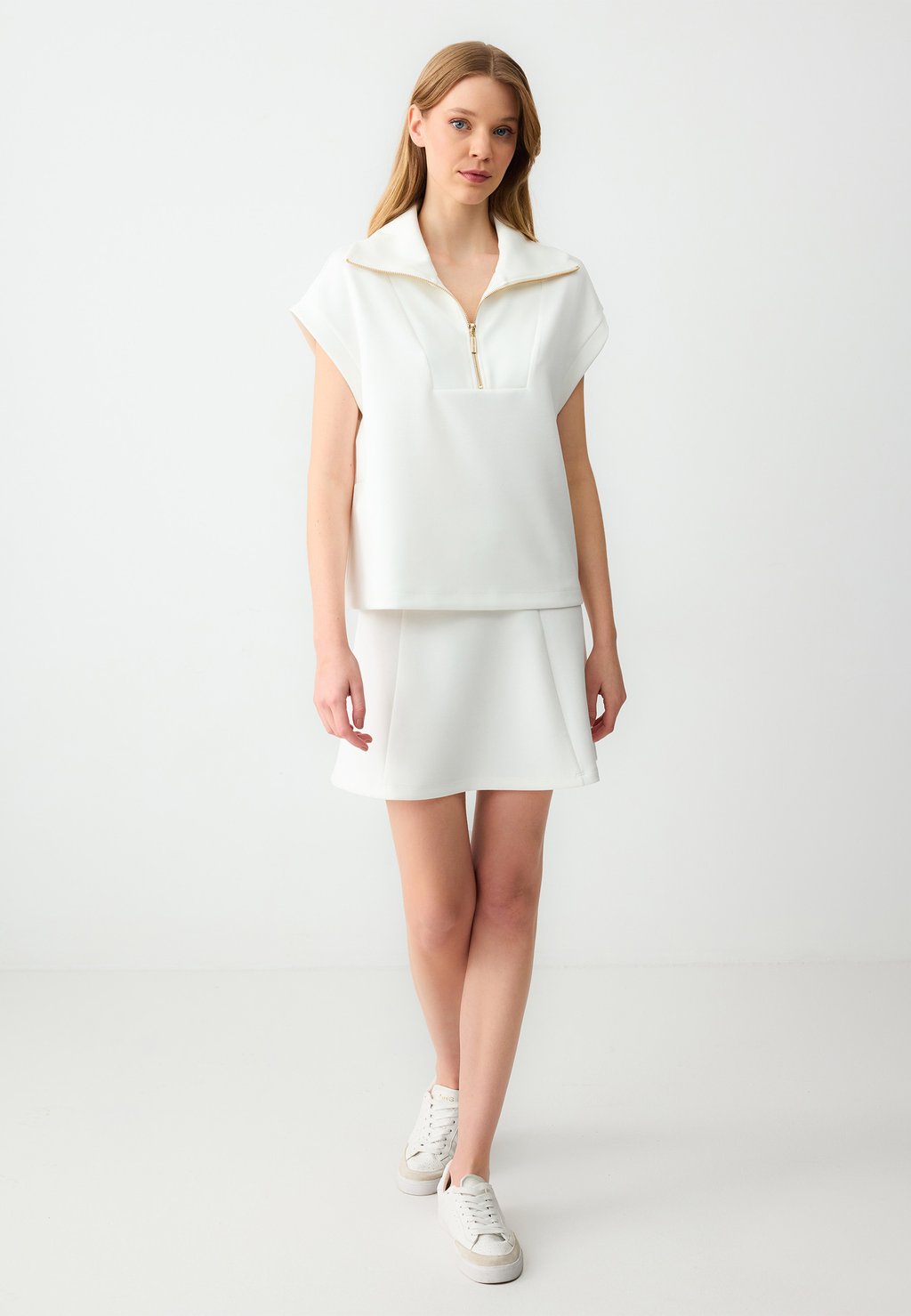 

Футболка с принтом ZIP UP COLLAR Jimmy Key, белый