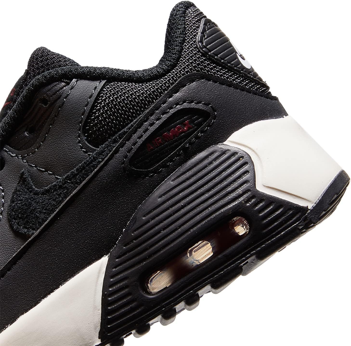 Кроссовки Nike Kid's Air Max 90 LTR, белый/черный/красный — фото 3
