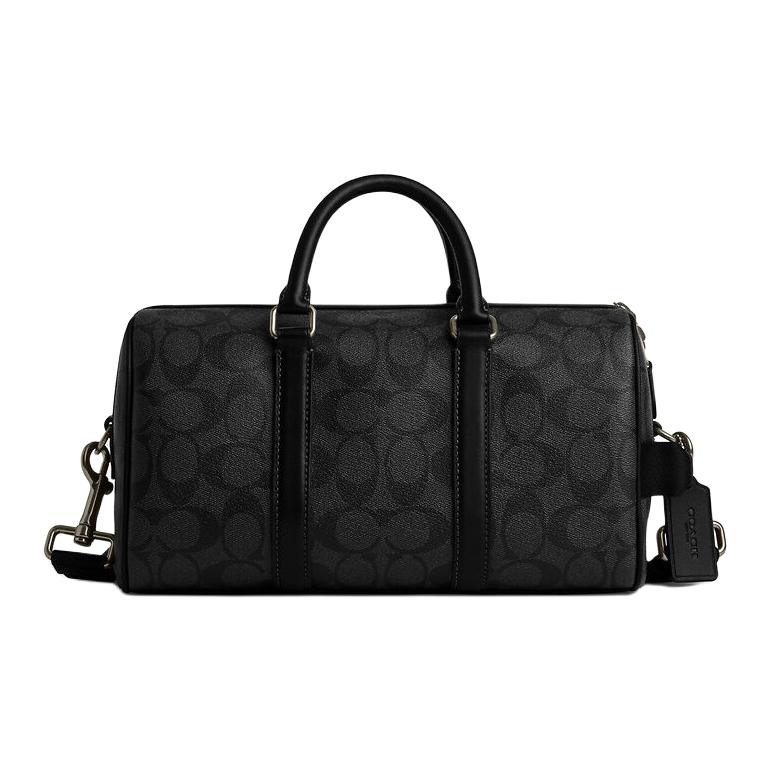 

Venturer Signature Coated Canvas With Smooth Calfskin Travel Bag Men's COACH