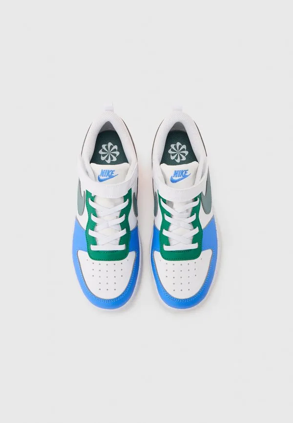 Кроссовки court borough recraft Nike Sportswear, White/Mineral Slate/Malachite/Blue Crystal/Total Orange — фото 4