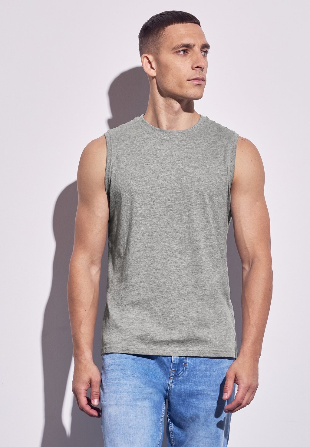

Майка BASIC Street One MEN, пятнистый серый