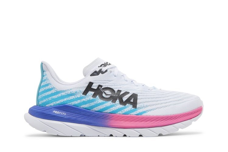 

Кроссовки HOKA Mach 5 'White Scuba Blue', белый
