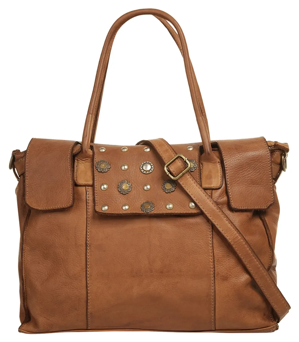 

Шоппер Samantha Look, натуральная кожа, производство Италия, цвет Cognac