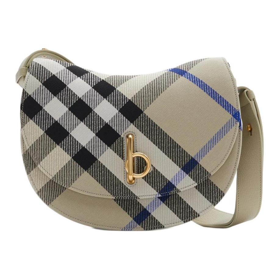 

Burberry Хлопковая сумка-качалка в виде лошадки, женская сумка через плечо, цвет мохово-зеленый