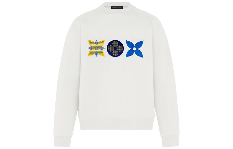 

Новые квартальные продукты LV Sweatshirt Men White Louis Vuitton, белый